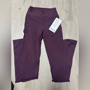 Lululemon Groove Nulu Flare Leggings in Black Plum